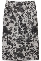 【ジェイドット/j.】のイタリアンジャカードナロースカート ホワイト|ID: prp329100004357151 ipo3291000000035527087