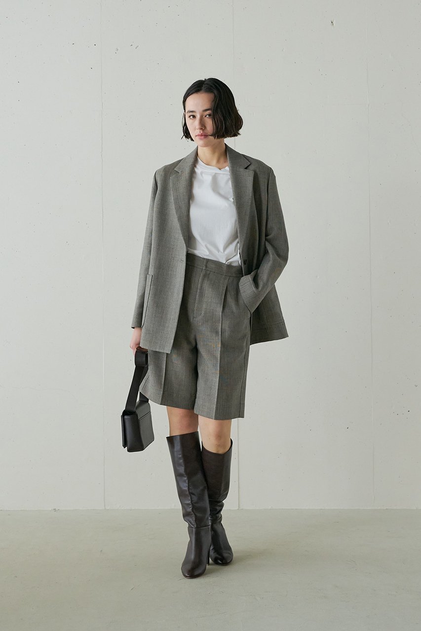 【ジェイドット/j.】の尾州リバールーズフィットハーフパンツ 人気、トレンドファッション・服の通販 founy(ファニー) 　ファッション　Fashion　レディースファッション　Fashion for Women　パンツ　Pants & Trousers　ショートパンツ・ハーフパンツ　High-Waisted & Relaxed Shorts　おすすめ　Recommended / Our Picks　ショート　Short, Short Length　ジャケット　Jacket, Outerwear　セットアップ　Set-Up, Coordinated Outfit　リラックス　Relax, Relaxed Fit　エレガント 上品　Elegant　other-6|ID: prp329100004357154 ipo3291000000032932395