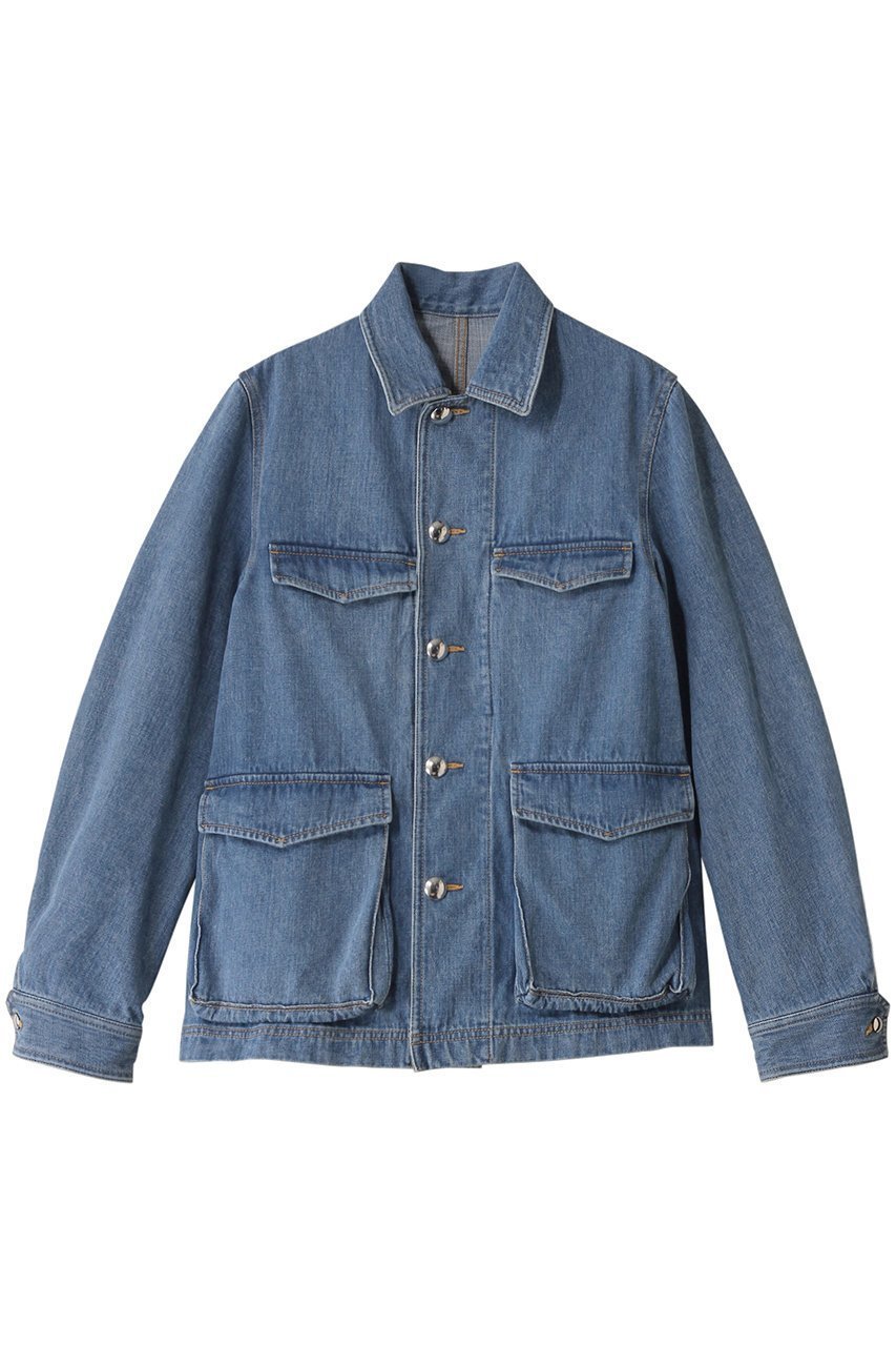 【バウト/BOWTE】のSEA ISLAND COTTON セルビッジデニム 4ポケットジャケット インテリア・キッズ・メンズ・レディースファッション・服の通販 founy(ファニー) 　ファッション　Fashion　レディースファッション　Fashion for Women　アウター　Coat / Outerwear Collection　レディースジャケット・軽アウター　Jackets　ジャケット　Jacket, Outerwear　デニム　Denim, Jeans Material　ポケット　Pocket, Pocket Detail　ワイド　Wide, Wide Fit　ブリーチトブルー|ID: prp329100004357157 ipo3291000000032963600