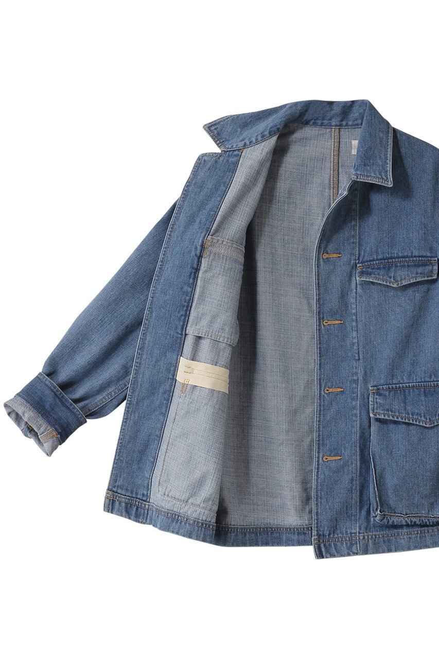【バウト/BOWTE】のSEA ISLAND COTTON セルビッジデニム 4ポケットジャケット 人気、トレンドファッション・服の通販 founy(ファニー) 　ファッション　Fashion　レディースファッション　Fashion for Women　アウター　Coat / Outerwear Collection　レディースジャケット・軽アウター　Jackets　ジャケット　Jacket, Outerwear　デニム　Denim, Jeans Material　ポケット　Pocket, Pocket Detail　ワイド　Wide, Wide Fit　other-6|ID: prp329100004357157 ipo3291000000032963619