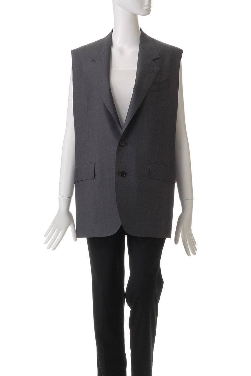 【バウト/BOWTE】のEXTRAFINE トロピカル ノースリーブ テイラードジャケット 人気、トレンドファッション・服の通販 founy(ファニー) 　ファッション　Fashion　レディースファッション　WOMEN　アウター　Coat Outerwear　ジャケット　Jackets　エレガント 上品　Elegant　ジャケット　Jacket　ノースリーブ　No Sleeve　other-2|ID: prp329100004357160 ipo3291000000031345751