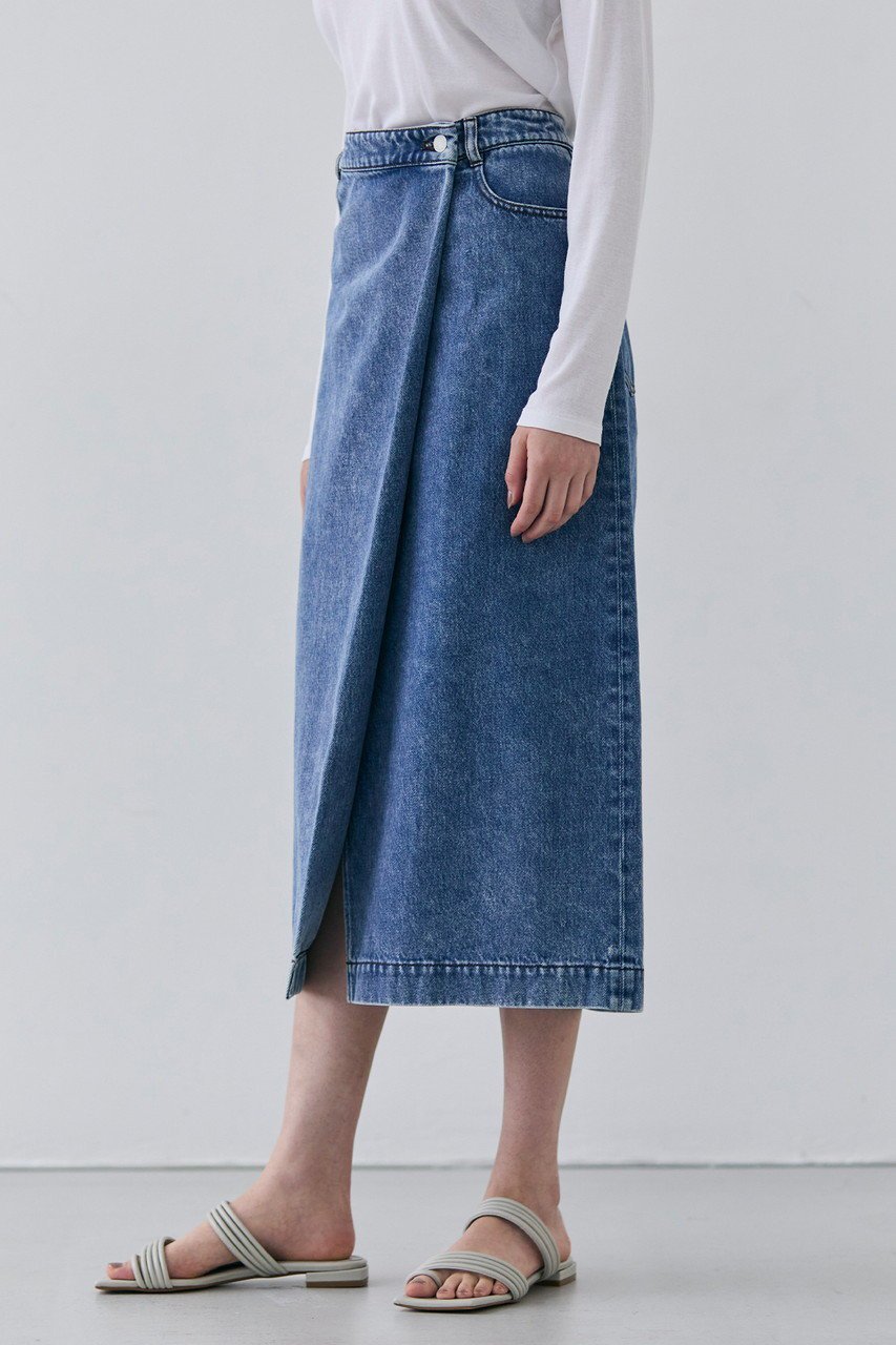 【ベイジ,/BEIGE,】のFICUS(フィカス)/デニムラップスカート 人気、トレンドファッション・服の通販 founy(ファニー) 　ファッション　Fashion　レディースファッション　WOMEN　スカート　Skirt　ロングスカート　Long Skirt　シンプル　Simple　スニーカー　Sneakers　デニム　Denim　ラップ　Wrap　ロング　Long　other-7|ID: prp329100004357162 ipo3291000000031345789
