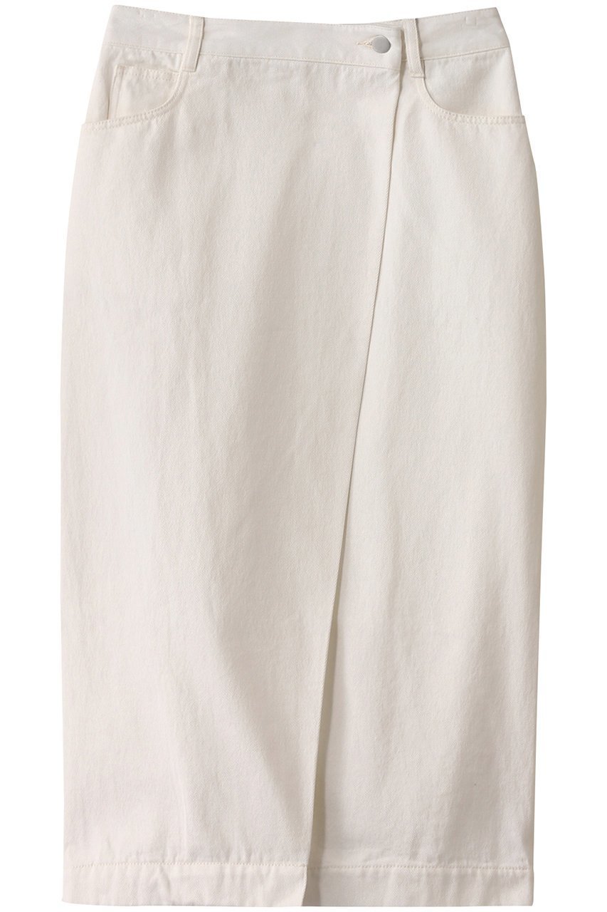 【ベイジ,/BEIGE,】のFICUS(フィカス)/デニムラップスカート インテリア・キッズ・メンズ・レディースファッション・服の通販 founy(ファニー) 　ファッション　Fashion　レディースファッション　Fashion for Women　スカート　Skirts　ロングスカート　Long Skirts / Maxi & Midi Skirts　シンプル　Simple, Minimal　スニーカー　Sneakers, Trainers　デニム　Denim, Jeans Material　ラップ　Wrap, Wrap Design　ロング　Long, Long-Length　White|ID: prp329100004357162 ipo3291000000035951579