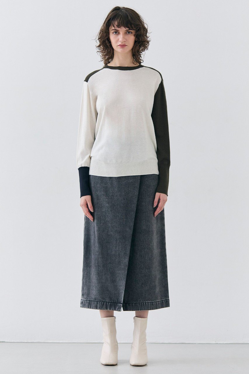 【ベイジ,/BEIGE,】のFICUS(フィカス)/デニムラップスカート 人気、トレンドファッション・服の通販 founy(ファニー) 　ファッション　Fashion　レディースファッション　Fashion for Women　スカート　Skirts　ロングスカート　Long Skirts / Maxi & Midi Skirts　シンプル　Simple, Minimal　スニーカー　Sneakers, Trainers　デニム　Denim, Jeans Material　ラップ　Wrap, Wrap Design　ロング　Long, Long-Length　other-6|ID: prp329100004357162 ipo3291000000035987924