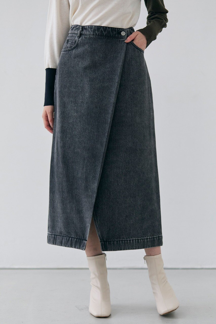 【ベイジ,/BEIGE,】のFICUS(フィカス)/デニムラップスカート 人気、トレンドファッション・服の通販 founy(ファニー) 　ファッション　Fashion　レディースファッション　Fashion for Women　スカート　Skirts　ロングスカート　Long Skirts / Maxi & Midi Skirts　シンプル　Simple, Minimal　スニーカー　Sneakers, Trainers　デニム　Denim, Jeans Material　ラップ　Wrap, Wrap Design　ロング　Long, Long-Length　other-7|ID: prp329100004357162 ipo3291000000035987926