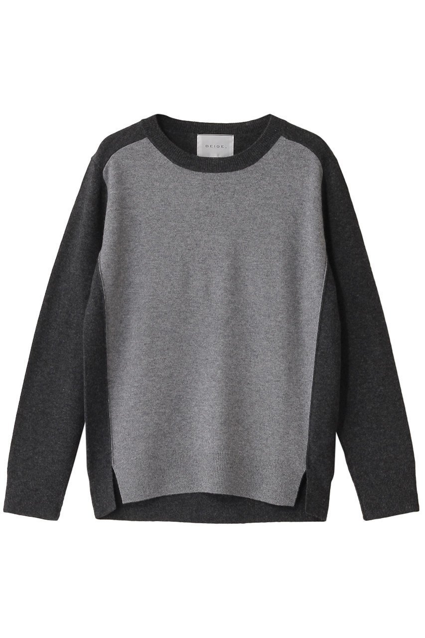 【ベイジ,/BEIGE,】のROGAN(ローガン)/ニット インテリア・キッズ・メンズ・レディースファッション・服の通販 founy(ファニー) ファッション Fashion レディースファッション Fashion for Women トップス・カットソー Cut & Sew Tops ニット Knit Tops & Sweaters カジュアルプルオーバー・ニットトップス Pullovers & Knit Tops / Casual Pullovers タイトスカート Pencil Skirt, Tight Skirt デニム Denim, Jeans Material ベーシック Basic, Essential M Gray x C Gray|ID: prp329100004357166 ipo3291000000035066119