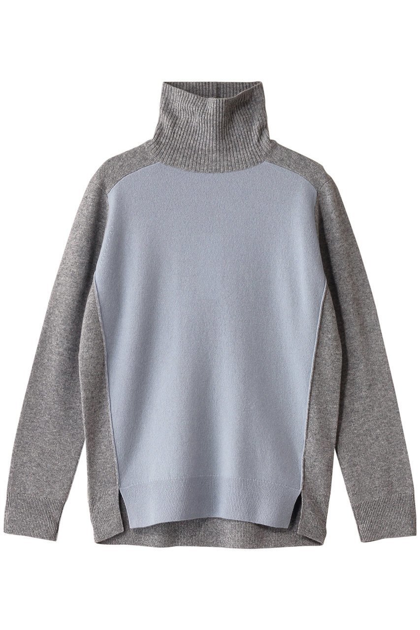 【ベイジ,/BEIGE,】のROGAN(ローガン)/ニット インテリア・キッズ・メンズ・レディースファッション・服の通販 founy(ファニー) 　ファッション　Fashion　レディースファッション　Fashion for Women　トップス・カットソー　Cut & Sew Tops　ニット　Knit Tops & Sweaters　カジュアルプルオーバー・ニットトップス　Pullovers & Knit Tops / Casual Pullovers　タイトスカート　Pencil Skirt, Tight Skirt　タートル　Turtleneck, Turtle Collar　デニム　Denim, Jeans Material　ベーシック　Basic, Essential　エレガント 上品　Elegant　Sax x L Gray|ID: prp329100004357167 ipo3291000000032953925