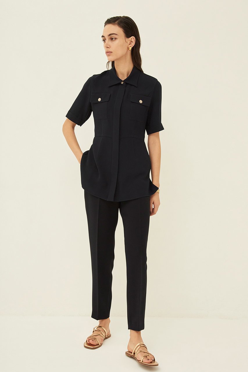 【エムダブリュー/MW】のバックサテン ウエストシェイプ ロングブラウス 人気、トレンドファッション・服の通販 founy(ファニー) 　ファッション　Fashion　レディースファッション　Fashion for Women　トップス・カットソー　Cut & Sew Tops　シャツ・ブラウス・オフィスカジュアル　Elegant Blouses & Button-Ups　バッグ　Bags　サテン　Satin, Glossy Fabric　シェイプ　Shape, Slim Fit　ショート　Short, Short Length　スリーブ　Sleeve, Long Sleeve / Short Sleeve　ロング　Long, Long-Length　エレガント 上品　Elegant　other-6|ID: prp329100004358303 ipo3291000000035860643