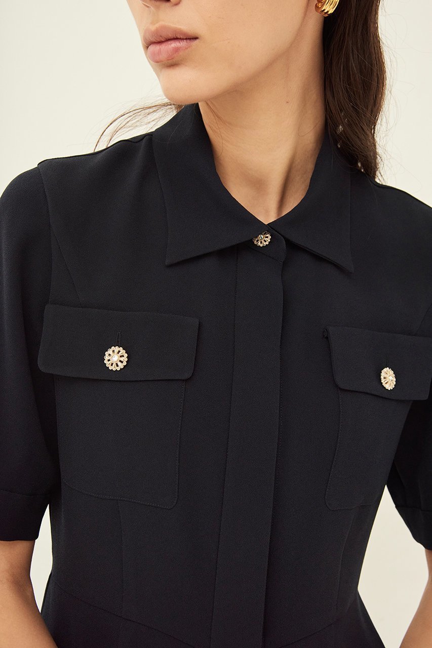 【エムダブリュー/MW】のバックサテン ウエストシェイプ ロングブラウス 人気、トレンドファッション・服の通販 founy(ファニー) 　ファッション　Fashion　レディースファッション　Fashion for Women　トップス・カットソー　Cut & Sew Tops　シャツ・ブラウス・オフィスカジュアル　Elegant Blouses & Button-Ups　バッグ　Bags　サテン　Satin, Glossy Fabric　シェイプ　Shape, Slim Fit　ショート　Short, Short Length　スリーブ　Sleeve, Long Sleeve / Short Sleeve　ロング　Long, Long-Length　エレガント 上品　Elegant　other-8|ID: prp329100004358303 ipo3291000000035860645