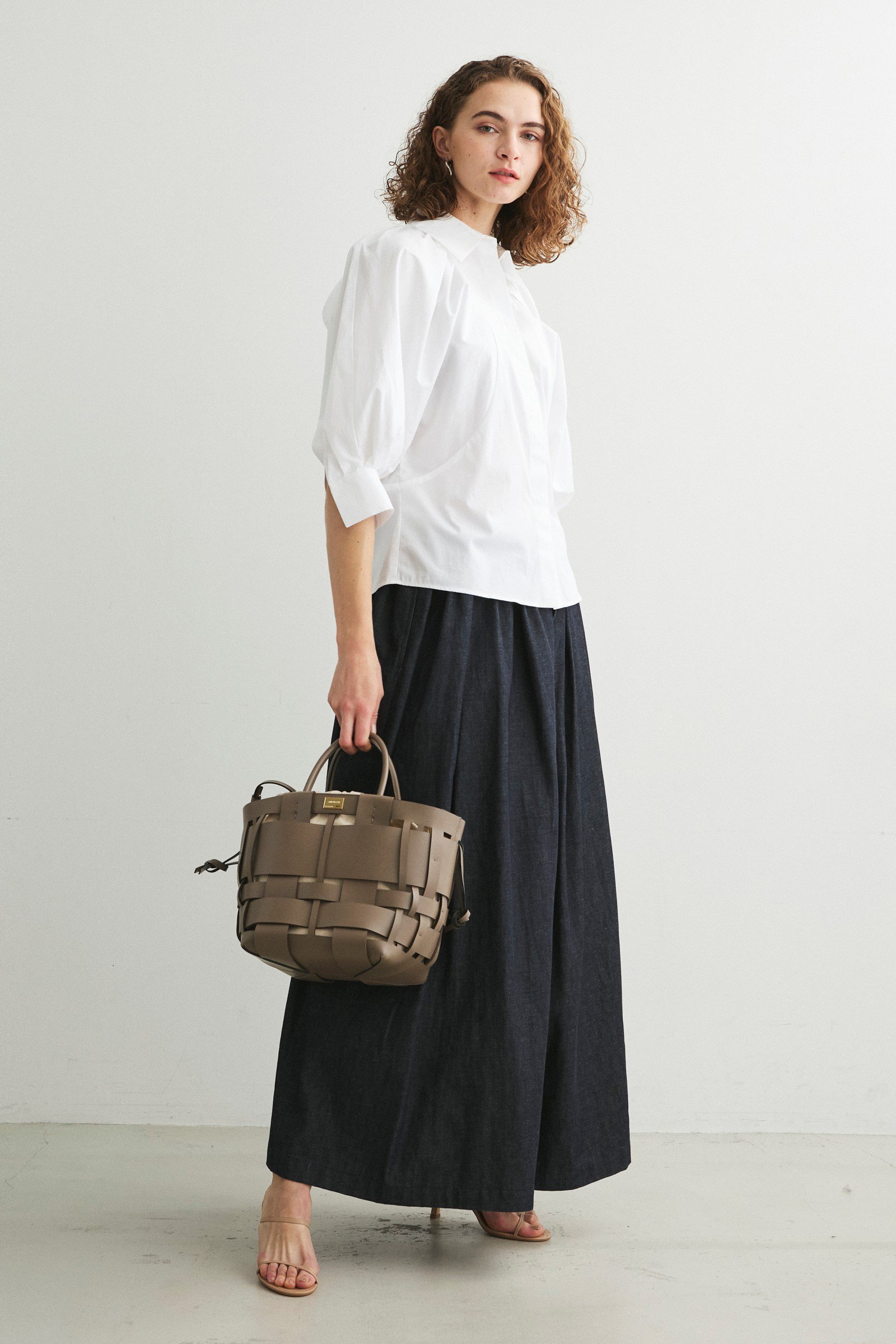 【ザンチェッティ/ZANCHETTI】のWOVEN MIDI SHOPPER 2WAYバッグ 人気、トレンドファッション・服の通販 founy(ファニー) 　ファッション　Fashion　レディースファッション　WOMEN　バッグ　Bag　ショルダー　Shoulder　メッシュ　Mesh　ランダム　Random　エレガント 上品　Elegant　巾着　Purse　other-6|ID: prp329100004358308 ipo3291000000031342835