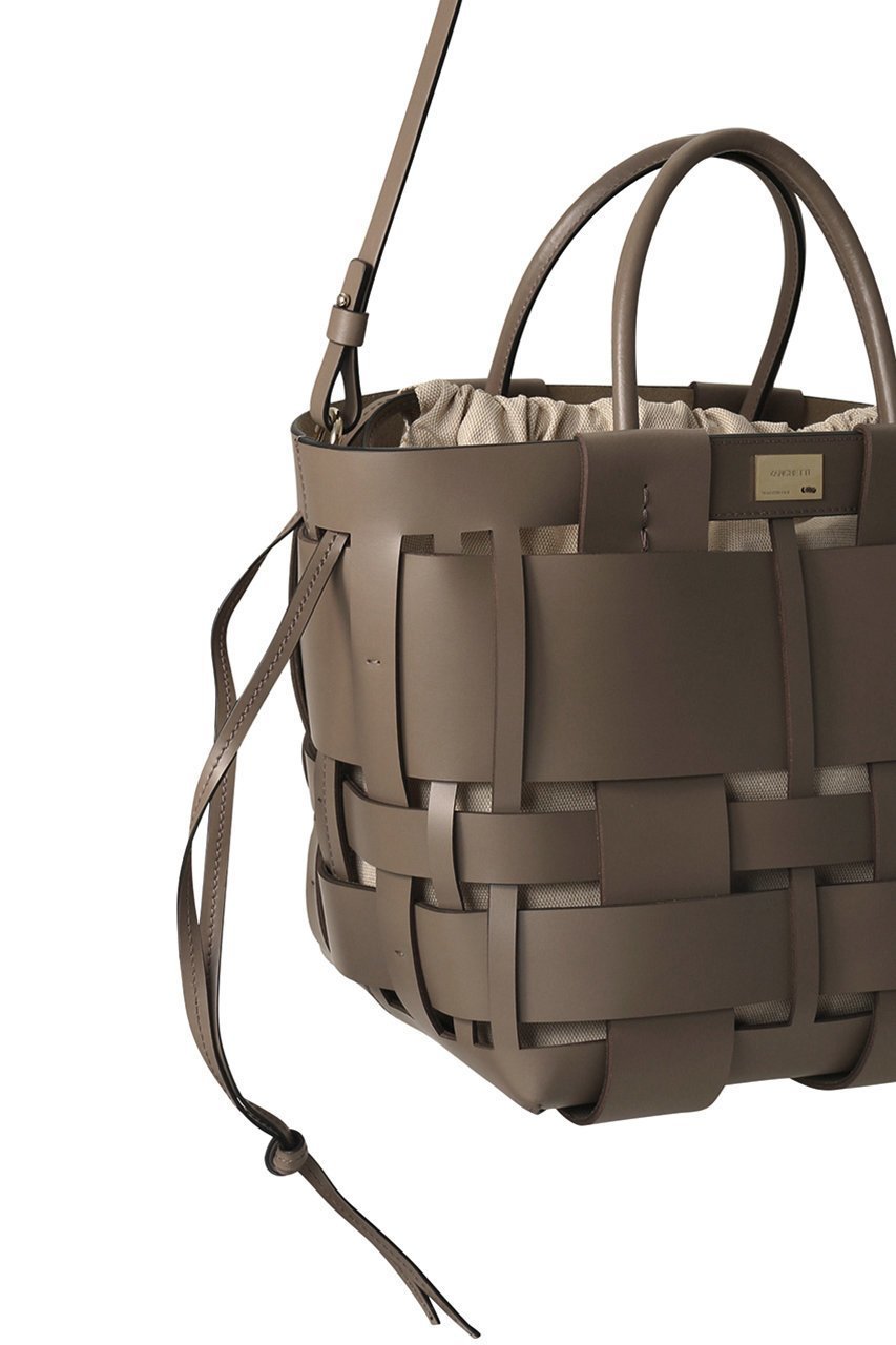 【ザンチェッティ/ZANCHETTI】のWOVEN MIDI SHOPPER 2WAYバッグ 人気、トレンドファッション・服の通販 founy(ファニー) 　ファッション　Fashion　レディースファッション　Fashion for Women　バッグ　Bags　ショルダー　Shoulder, Shoulder Strap　メッシュ　Mesh, Net Fabric　ランダム　Random, Irregular　エレガント 上品　Elegant　巾着　Drawstring Bag, Kinchaku　other-4|ID: prp329100004358308 ipo3291000000032783202