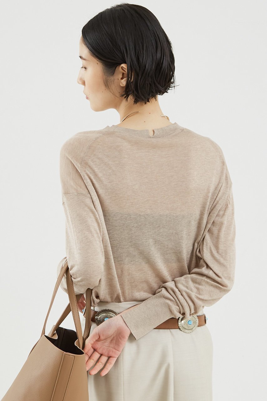 【ザ ストア バイ シー/THE STORE by C】のシルクニットプルオーバー 人気、トレンドファッション・服の通販 founy(ファニー) 　ファッション　Fashion　レディースファッション　Fashion for Women　トップス・カットソー　Cut & Sew Tops　ニット　Knit Tops & Sweaters　カジュアルプルオーバー・ニットトップス　Pullovers & Knit Tops / Casual Pullovers　エレガント 上品　Elegant　シルク　Silk, 100% Silk　シンプル　Simple, Minimal　スリット　Slit, Slit Detail　other-2|ID: prp329100004358309 ipo3291000000032932791