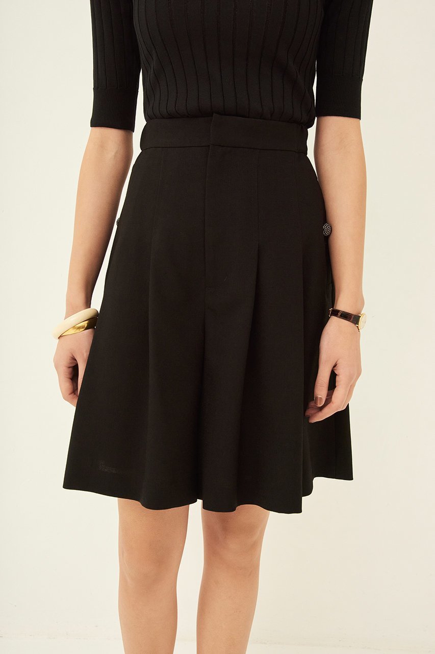 【エムダブリュー/MW】のトリアセテート(L) タックショートパンツ 人気、トレンドファッション・服の通販 founy(ファニー) 　ファッション　Fashion　レディースファッション　Fashion for Women　パンツ　Pants & Trousers　ショートパンツ・ハーフパンツ　High-Waisted & Relaxed Shorts　おすすめ　Recommended / Our Picks　ショート　Short, Short Length　ドレープ　Drape, Draping Fabric　ハーフ　Half, Half-Length　リネン　Linen, Linen Fabric　エレガント 上品　Elegant　other-7|ID: prp329100004358316 ipo3291000000035433031