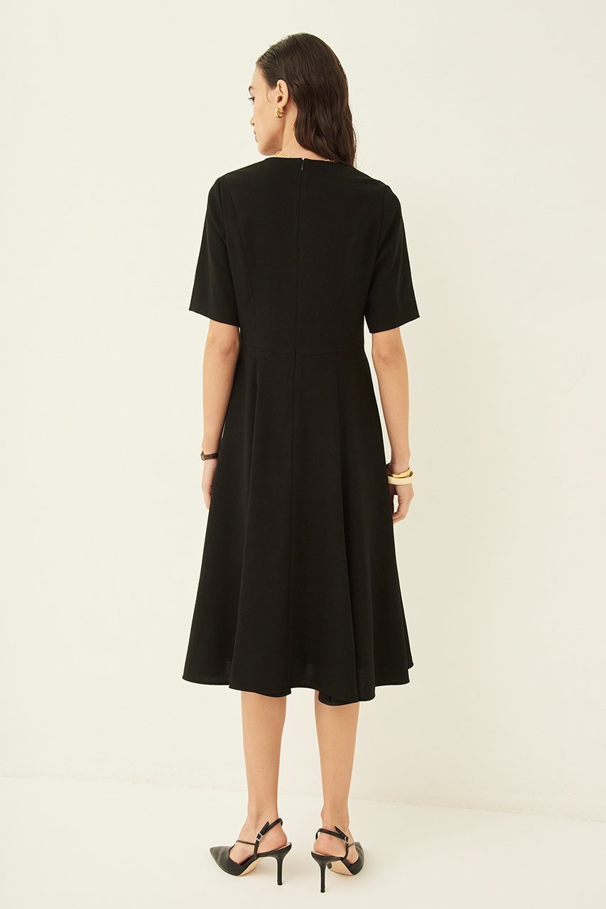 【エムダブリュー/MW】のトリアセテート(L) フレアドレス 人気、トレンドファッション・服の通販 founy(ファニー) 　ファッション　Fashion　レディースファッション　WOMEN　ワンピース　Dress　ドレス　Party Dresses　チュニック　Tunic　チュニック　Tunic　ドレス　Dress　ドレープ　Drape　フレア　Flare　リネン　Linen　エレガント 上品　Elegant　other-8|ID: prp329100004358317 ipo3291000000031342915
