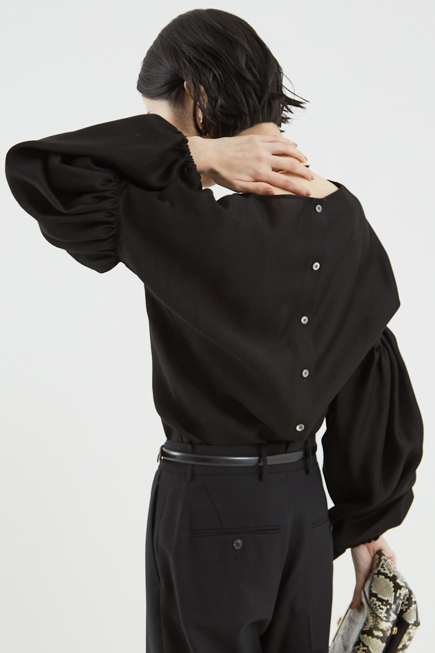 【ザ ストア バイ シー/THE STORE by C】のフェミニンブラウス 人気、トレンドファッション・服の通販 founy(ファニー) 　ファッション　Fashion　レディースファッション　Fashion for Women　トップス・カットソー　Cut & Sew Tops　シャツ・ブラウス・オフィスカジュアル　Elegant Blouses & Button-Ups　エレガント 上品　Elegant　ギャザー　Gathered, Ruffled　シルク　Silk, 100% Silk　スリーブ　Sleeve, Long Sleeve / Short Sleeve　フェミニン　Feminine, Girly　フロント　Front, Front Design　ロング　Long, Long-Length　other-2|ID: prp329100004358318 ipo3291000000032840640