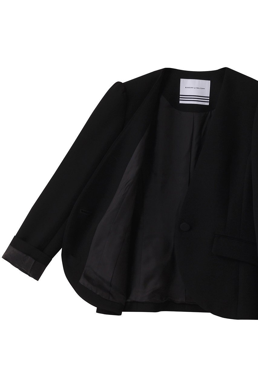 【ボーダーズ アット バルコニー/BORDERS at BALCONY】のツイルジャケット 人気、トレンドファッション・服の通販 founy(ファニー) 　ファッション　Fashion　レディースファッション　Fashion for Women　アウター　Coat / Outerwear Collection　レディースジャケット・軽アウター　Jackets　シンプル　Simple, Minimal　ジャケット　Jacket, Outerwear　ツイル　Twist, Twisted Detail　パーティ　Party, Party Style　ビジネス 仕事 通勤　Business / Work / Commuting　エレガント 上品　Elegant　other-6|ID: prp329100004358328 ipo3291000000035303215
