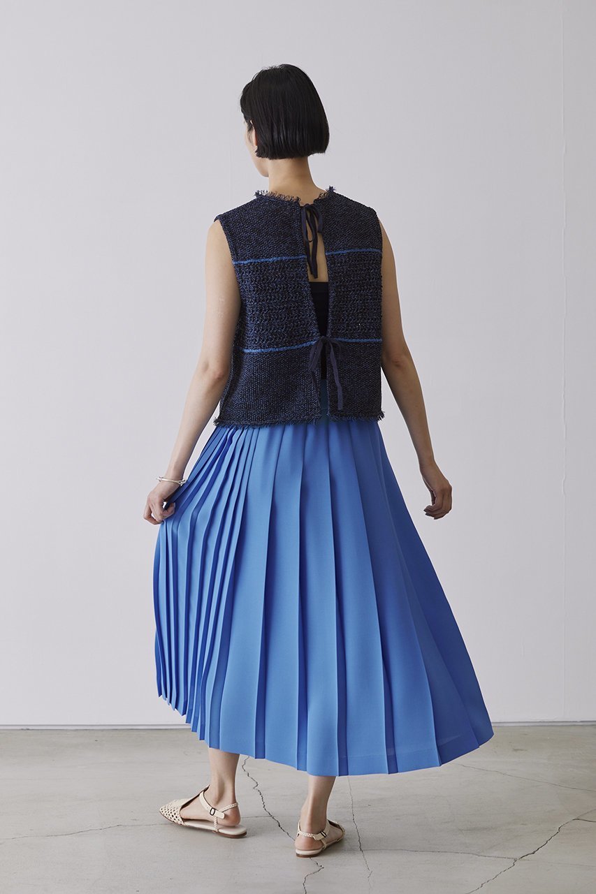 【アダワス/ADAWAS】のペーパーヤーン オープン バックベスト 人気、トレンドファッション・服の通販 founy(ファニー) 　ファッション　Fashion　レディースファッション　Fashion for Women　アウター　Coat / Outerwear Collection　レディースジャケット・軽アウター　Jackets　カットソー　Cut and Sewn Top　ジャケット　Jacket, Outerwear　フェミニン　Feminine, Girly　ベスト　Vest, Waistcoat　リボン　Ribbon, Bow　夏　Summer　春　Spring　S/S・春夏　SS, Spring/Summer, Warm Season　other-8|ID: prp329100004358330 ipo3291000000032915801