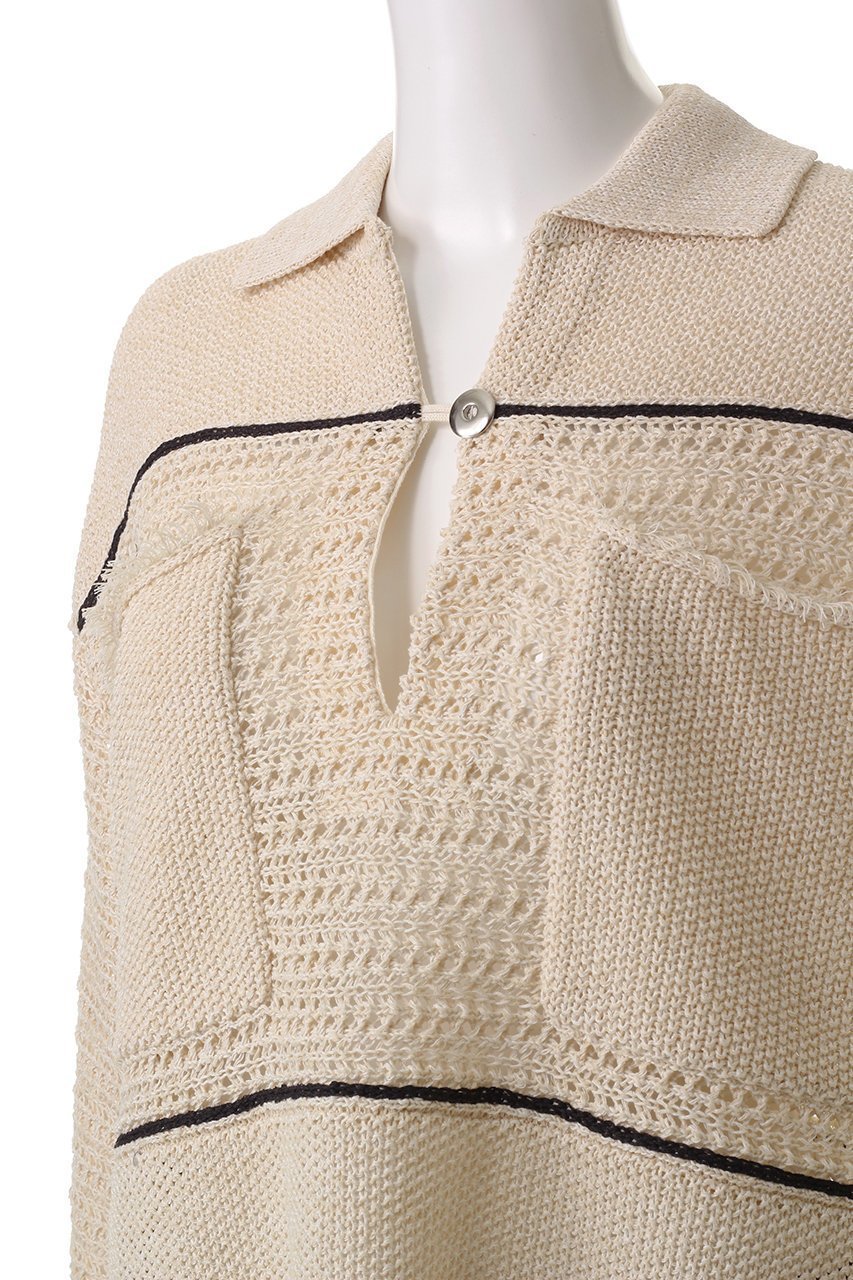 【アダワス/ADAWAS】のペーパーヤーン ポロシャツ 人気、トレンドファッション・服の通販 founy(ファニー) 　ファッション　Fashion　レディースファッション　Fashion for Women　トップス・カットソー　Cut & Sew Tops　シャツ・ブラウス・オフィスカジュアル　Elegant Blouses & Button-Ups　ポロシャツ・きれいめカジュアル　Smart-Casual Polo Tops　フリンジ　Fringe, Tassel　ポケット　Pocket, Pocket Detail　ポロシャツ　Polo Shirt, Collared Tee　マキシ　Maxi, Full Length　夏　Summer　春　Spring　S/S・春夏　SS, Spring/Summer, Warm Season　other-5|ID: prp329100004358331 ipo3291000000033654853