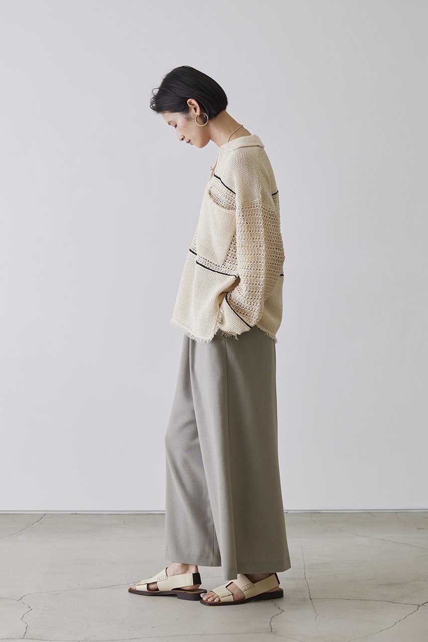 【アダワス/ADAWAS】のペーパーヤーン ポロシャツ 人気、トレンドファッション・服の通販 founy(ファニー) 　ファッション　Fashion　レディースファッション　Fashion for Women　トップス・カットソー　Cut & Sew Tops　シャツ・ブラウス・オフィスカジュアル　Elegant Blouses & Button-Ups　ポロシャツ・きれいめカジュアル　Smart-Casual Polo Tops　フリンジ　Fringe, Tassel　ポケット　Pocket, Pocket Detail　ポロシャツ　Polo Shirt, Collared Tee　マキシ　Maxi, Full Length　夏　Summer　春　Spring　S/S・春夏　SS, Spring/Summer, Warm Season　other-7|ID: prp329100004358331 ipo3291000000033654855