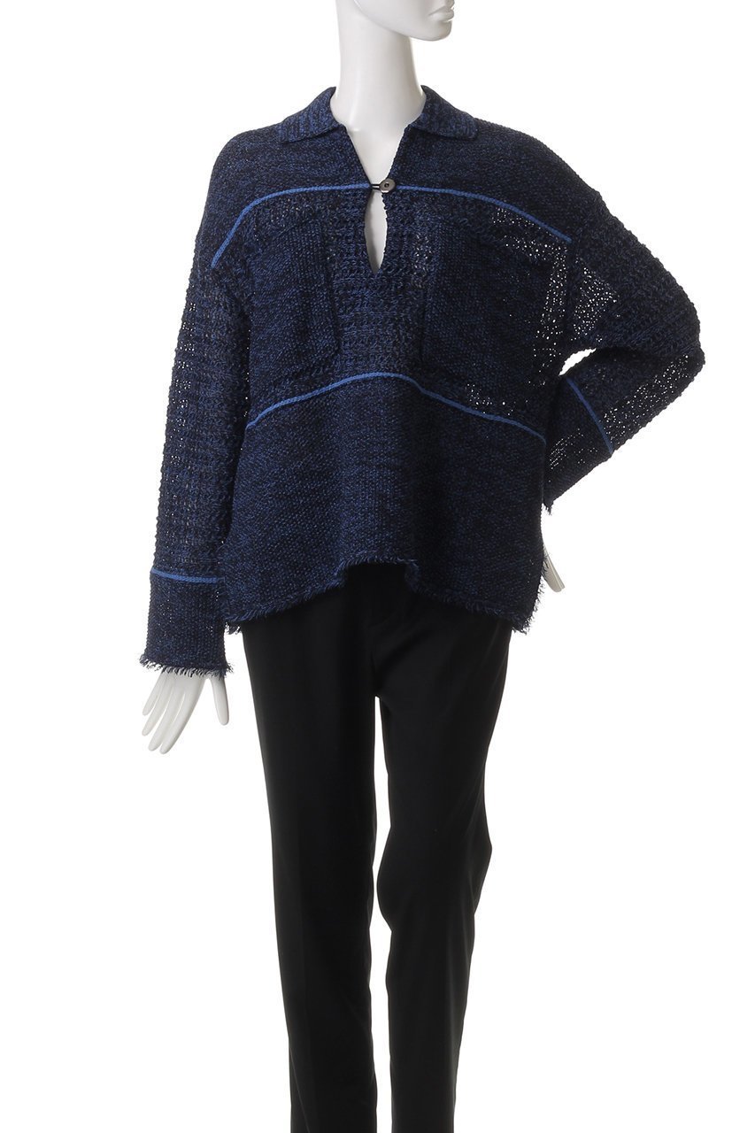 【アダワス/ADAWAS】のペーパーヤーン ポロシャツ 人気、トレンドファッション・服の通販 founy(ファニー) 　ファッション　Fashion　レディースファッション　Fashion for Women　トップス・カットソー　Cut & Sew Tops　シャツ・ブラウス・オフィスカジュアル　Elegant Blouses & Button-Ups　ポロシャツ・きれいめカジュアル　Smart-Casual Polo Tops　フリンジ　Fringe, Tassel　ポケット　Pocket, Pocket Detail　ポロシャツ　Polo Shirt, Collared Tee　マキシ　Maxi, Full Length　夏　Summer　春　Spring　S/S・春夏　SS, Spring/Summer, Warm Season　other-2|ID: prp329100004358331 ipo3291000000035690487