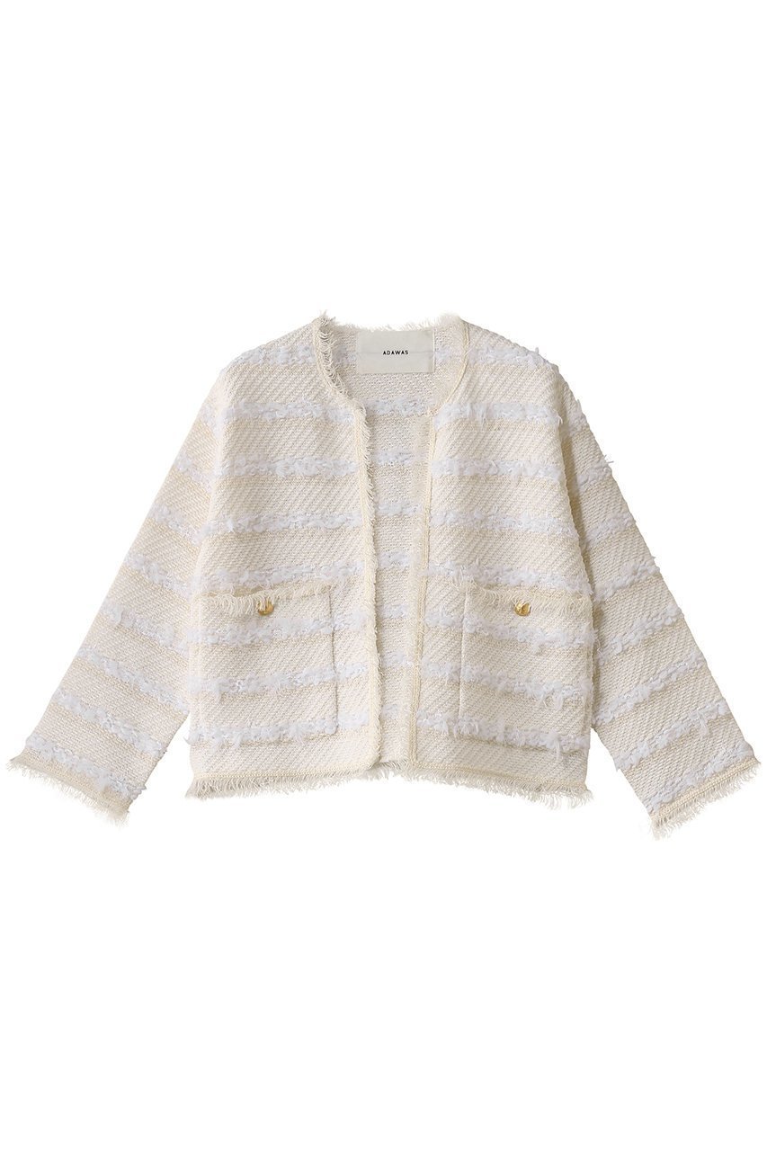 【アダワス/ADAWAS】のライト ツイード ジャケット インテリア・キッズ・メンズ・レディースファッション・服の通販 founy(ファニー) 　ファッション　Fashion　レディースファッション　Fashion for Women　アウター　Coat / Outerwear Collection　レディースジャケット・軽アウター　Jackets　オケージョン　Occasion Wear　サマー　Summer, Summer Style　ジャケット　Jacket, Outerwear　ツイード　Twill, Twill Weave　ポケット　Pocket, Pocket Detail　ナチュラル|ID: prp329100004358334 ipo3291000000032915927