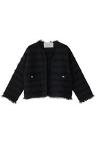 【アダワス/ADAWAS】のライト ツイード ジャケット 人気、トレンドファッション・服の通販 founy(ファニー) ファッション Fashion レディースファッション Fashion for Women アウター Coat / Outerwear Collection レディースジャケット・軽アウター Jackets オケージョン Occasion Wear サマー Summer, Summer Style ジャケット Jacket, Outerwear ツイード Twill, Twill Weave ポケット Pocket, Pocket Detail thumbnail ミッドナイト|ID: prp329100004358334 ipo3291000000032915937