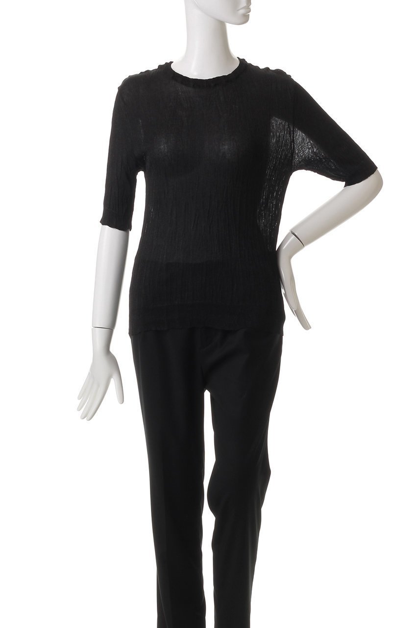 【アダワス/ADAWAS】のプリーツ ニット クルーネックトップス 人気、トレンドファッション・服の通販 founy(ファニー) 　ファッション　Fashion　レディースファッション　Fashion for Women　トップス・カットソー　Cut & Sew Tops　ニット　Knit Tops & Sweaters　カジュアルプルオーバー・ニットトップス　Pullovers & Knit Tops / Casual Pullovers　シンプル　Simple, Minimal　プリーツ　Pleats, Pleated　ボトム　Bottoms, Lower Wear　エレガント 上品　Elegant　other-2|ID: prp329100004358335 ipo3291000000034957273