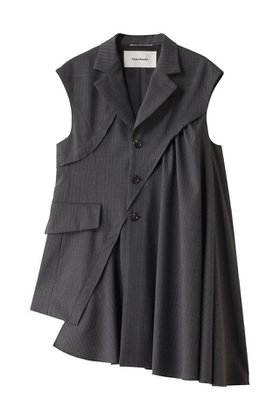 【チカ キサダ/CHIKA KISADA】 アシンメトリー ドレープ ベスト人気、トレンドファッション・服の通販 founy(ファニー) ファッション Fashion レディースファッション Fashion for Women アウター Coat / Outerwear Collection レディースジャケット・軽アウター Jackets アシンメトリー Asymmetrical Style シンプル Simple, Minimal ジャケット Jacket, Outerwear ドレープ Drape, Draping Fabric ベスト Vest, Waistcoat |ID:prp329100004358341
