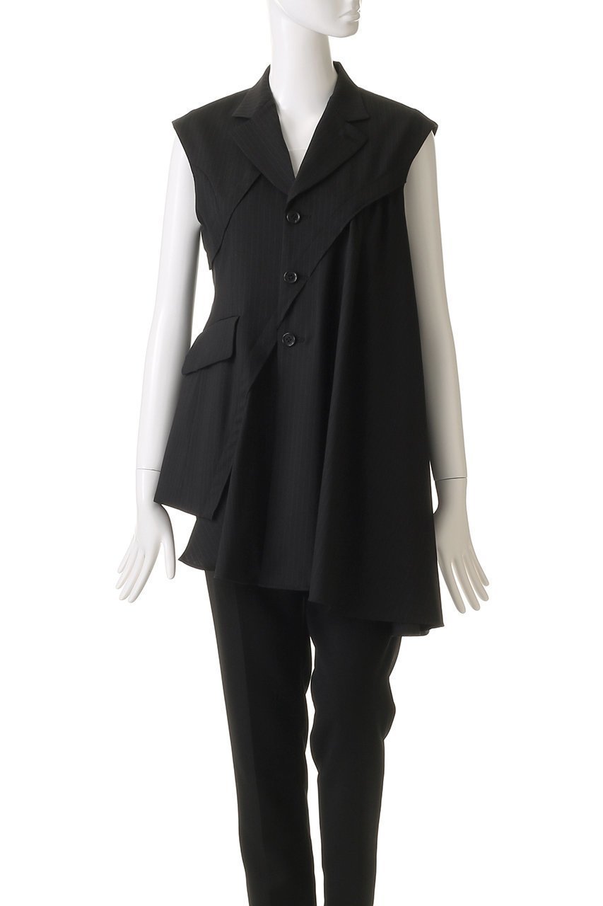 【チカ キサダ/CHIKA KISADA】のアシンメトリー ドレープ ベスト 人気、トレンドファッション・服の通販 founy(ファニー) 　ファッション　Fashion　レディースファッション　Fashion for Women　アウター　Coat / Outerwear Collection　レディースジャケット・軽アウター　Jackets　アシンメトリー　Asymmetrical Style　シンプル　Simple, Minimal　ジャケット　Jacket, Outerwear　ドレープ　Drape, Draping Fabric　ベスト　Vest, Waistcoat　other-2|ID: prp329100004358341 ipo3291000000032915297