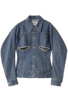 【チカ キサダ/CHIKA KISADA】のコットン デニムジャケット 人気、トレンドファッション・服の通販 founy(ファニー) ファッション Fashion レディースファッション Fashion for Women アウター Coat / Outerwear Collection レディースジャケット・軽アウター Jackets ブルゾンジャケット・スポーティアウター Blouson Jackets デニムジャケット / カジュアルアウター Denim Jackets クラシック Classic, Timeless Style ジャケット Jacket, Outerwear スタイリッシュ Stylish, Fashionable デニム Denim, Jeans Material フィット Fit, Slim Fit ブルゾン Blouson, Bomber Jacket ヴィンテージ Vintage Style thumbnail ブルー|ID: prp329100004358342 ipo3291000000032915367