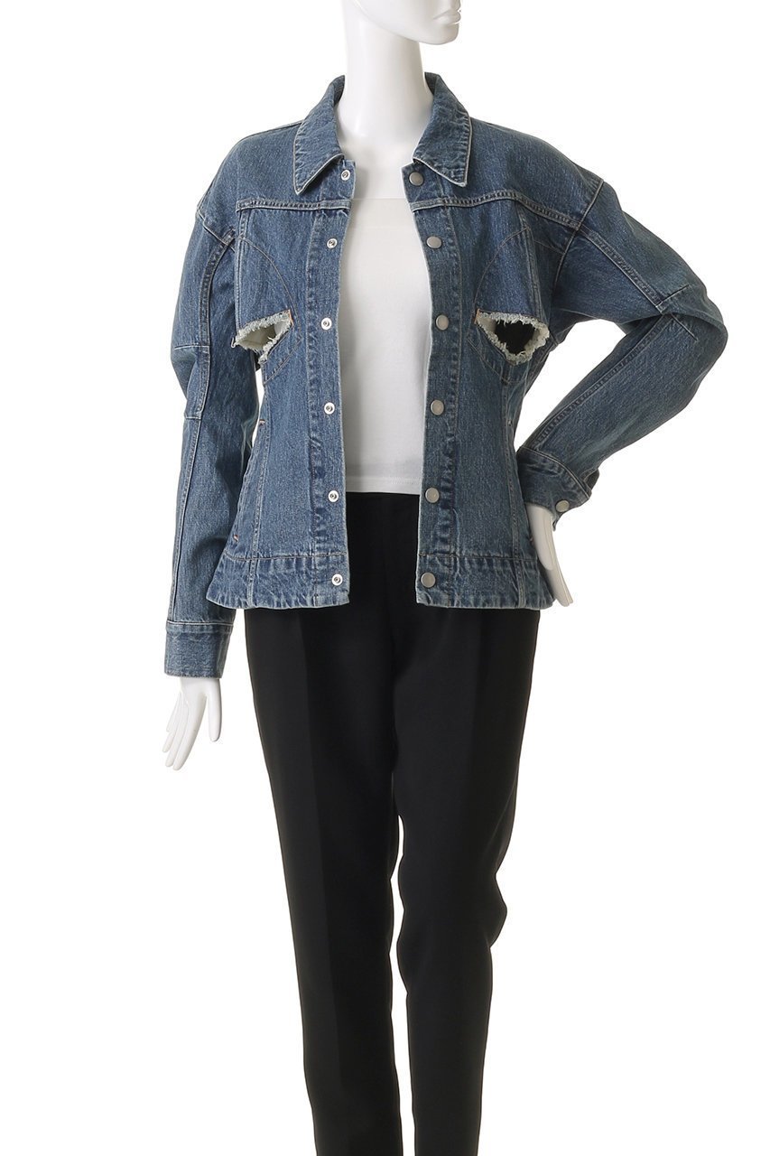 【チカ キサダ/CHIKA KISADA】のコットン デニムジャケット 人気、トレンドファッション・服の通販 founy(ファニー) 　ファッション　Fashion　レディースファッション　Fashion for Women　アウター　Coat / Outerwear Collection　レディースジャケット・軽アウター　Jackets　ブルゾンジャケット・スポーティアウター　Blouson Jackets　デニムジャケット / カジュアルアウター　Denim Jackets　クラシック　Classic, Timeless Style　ジャケット　Jacket, Outerwear　スタイリッシュ　Stylish, Fashionable　デニム　Denim, Jeans Material　フィット　Fit, Slim Fit　ブルゾン　Blouson, Bomber Jacket　ヴィンテージ　Vintage Style　other-7|ID: prp329100004358342 ipo3291000000035690681