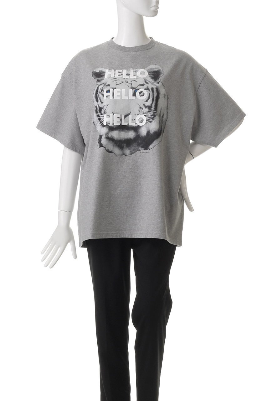 【オブラダ/Oblada】のTIGER Tシャツ 人気、トレンドファッション・服の通販 founy(ファニー) 　ファッション　Fashion　レディースファッション　Fashion for Women　トップス・カットソー　Cut & Sew Tops　シャツ・ブラウス・オフィスカジュアル　Elegant Blouses & Button-Ups　ロングTシャツ・Tシャツ　Longline T-Shirts & Tees　カットソー・ベーシックTシャツ　Cut-and-Sewn Tops / Stretch Tees & Basics　ショート　Short, Short Length　スリーブ　Sleeve, Long Sleeve / Short Sleeve　デニム　Denim, Jeans Material　トレンド　Trend, Trending Now　フェミニン　Feminine, Girly　プリント　Print, Printed Pattern　other-2|ID: prp329100004358347 ipo3291000000032835450