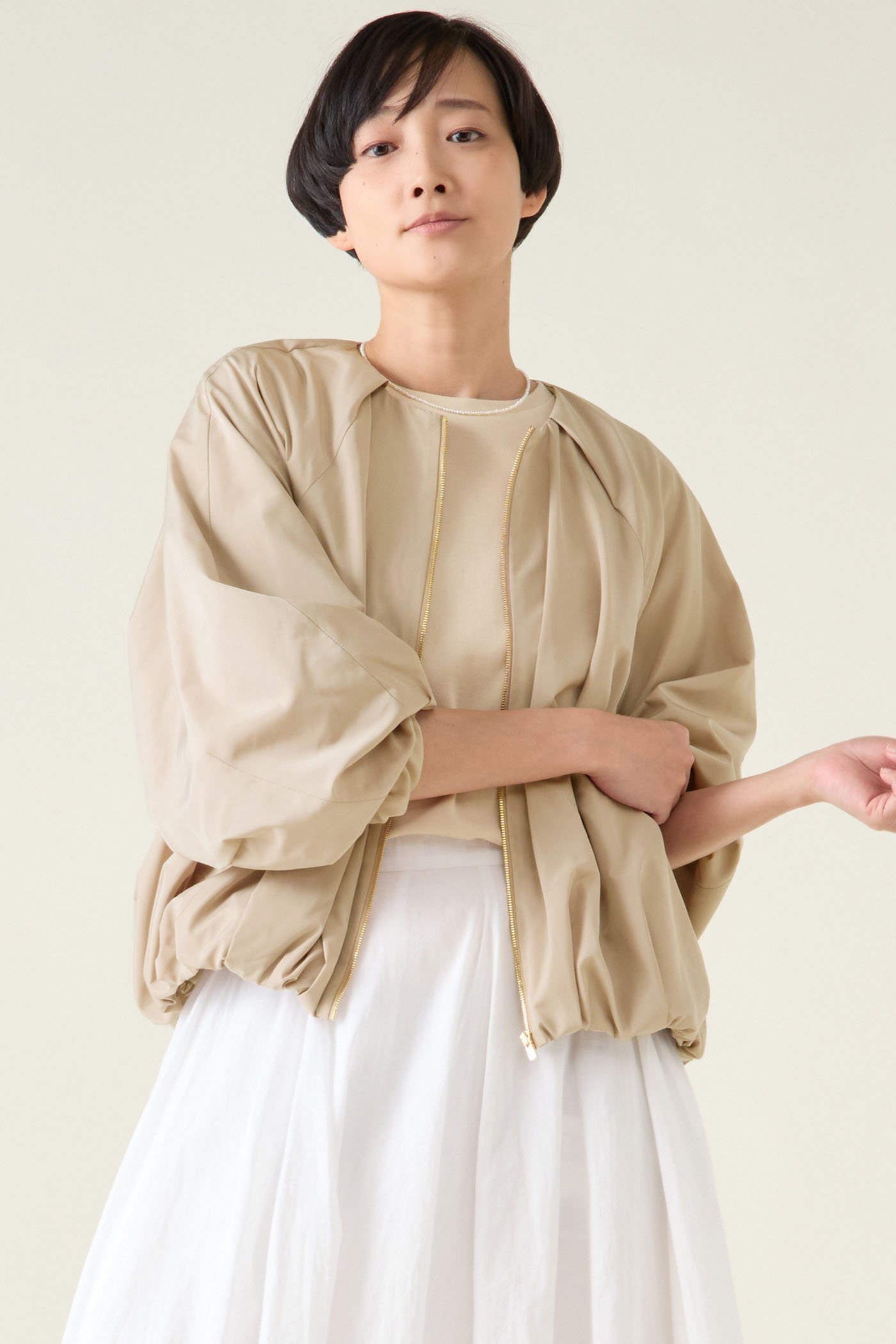 【マルティニーク/martinique】のハイカウントタフタブルゾン 人気、トレンドファッション・服の通販 founy(ファニー) 　ファッション　Fashion　レディースファッション　Fashion for Women　アウター　Coat / Outerwear Collection　レディースジャケット・軽アウター　Jackets　ブルゾンジャケット・スポーティアウター　Blouson Jackets　おすすめ　Recommended / Our Picks　イタリア　Italy　ギャザー　Gathered, Ruffled　ジャケット　Jacket, Outerwear　スリム　Slim, Slim Fit　タフタ　Taffeta, Structured Fabric　バランス　Balance, Style Balance　フォルム　Silhouette, Form　ブルゾン　Blouson, Bomber Jacket　ポケット　Pocket, Pocket Detail　ロング　Long, Long-Length　エレガント 上品　Elegant　再入荷　Restock / Back in Stock　軽量　Lightweight, Ultra Light　 other-1|ID: prp329100004358355 ipo3291000000032705832