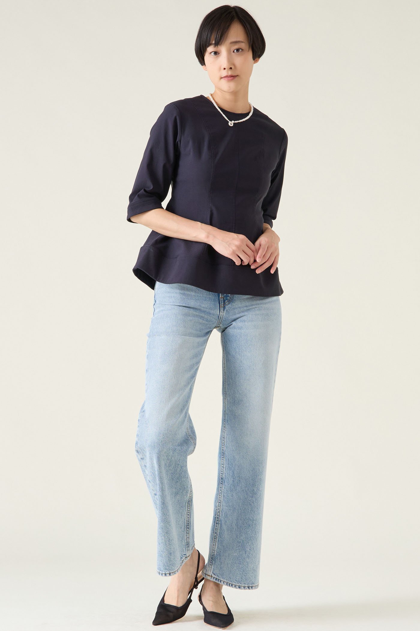 【マルティニーク/martinique】のハイストレッチブラウス(セットアップ可) 人気、トレンドファッション・服の通販 founy(ファニー) 　ファッション　Fashion　レディースファッション　WOMEN　トップス・カットソー　Tops/Tshirt　シャツ/ブラウス　Shirts/Blouses　おすすめ　Recommend　ショート　Short　ストレッチ　Stretch　スリーブ　Sleeve　セットアップ　Set Up　バランス　Balance　フィット　Fit　フェミニン　Feminine　フレア　Flare　半袖　Short Sleeve　other-5|ID: prp329100004358357 ipo3291000000031343426