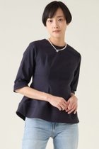 【マルティニーク/martinique】のハイストレッチブラウス(セットアップ可) ネイビー|ID:prp329100004358357