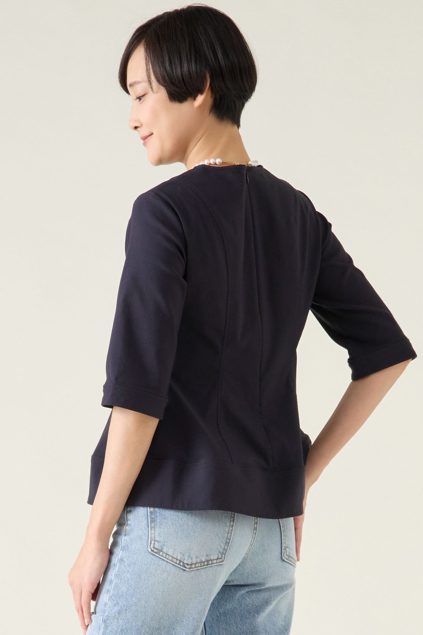 【マルティニーク/martinique】のハイストレッチブラウス(セットアップ可) 人気、トレンドファッション・服の通販 founy(ファニー) 　ファッション　Fashion　レディースファッション　Fashion for Women　トップス・カットソー　Cut & Sew Tops　シャツ・ブラウス・オフィスカジュアル　Elegant Blouses & Button-Ups　おすすめ　Recommended / Our Picks　ショート　Short, Short Length　ストレッチ　Stretch, Stretchy Fabric　スリーブ　Sleeve, Long Sleeve / Short Sleeve　セットアップ　Set-Up, Coordinated Outfit　バランス　Balance, Style Balance　フィット　Fit, Slim Fit　フェミニン　Feminine, Girly　フレア　Flare, Flared　再入荷　Restock / Back in Stock　半袖　Short Sleeve, Half Sleeve　other-2|ID: prp329100004358357 ipo3291000000032907272