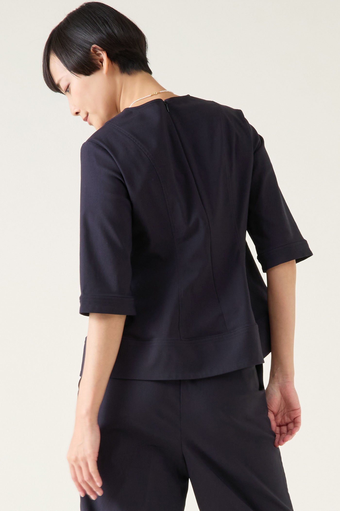 【マルティニーク/martinique】のハイストレッチブラウス(セットアップ可) 人気、トレンドファッション・服の通販 founy(ファニー) 　ファッション　Fashion　レディースファッション　Fashion for Women　トップス・カットソー　Cut & Sew Tops　シャツ・ブラウス・オフィスカジュアル　Elegant Blouses & Button-Ups　おすすめ　Recommended / Our Picks　ショート　Short, Short Length　ストレッチ　Stretch, Stretchy Fabric　スリーブ　Sleeve, Long Sleeve / Short Sleeve　セットアップ　Set-Up, Coordinated Outfit　バランス　Balance, Style Balance　フィット　Fit, Slim Fit　フェミニン　Feminine, Girly　フレア　Flare, Flared　再入荷　Restock / Back in Stock　半袖　Short Sleeve, Half Sleeve　other-4|ID: prp329100004358357 ipo3291000000032907277