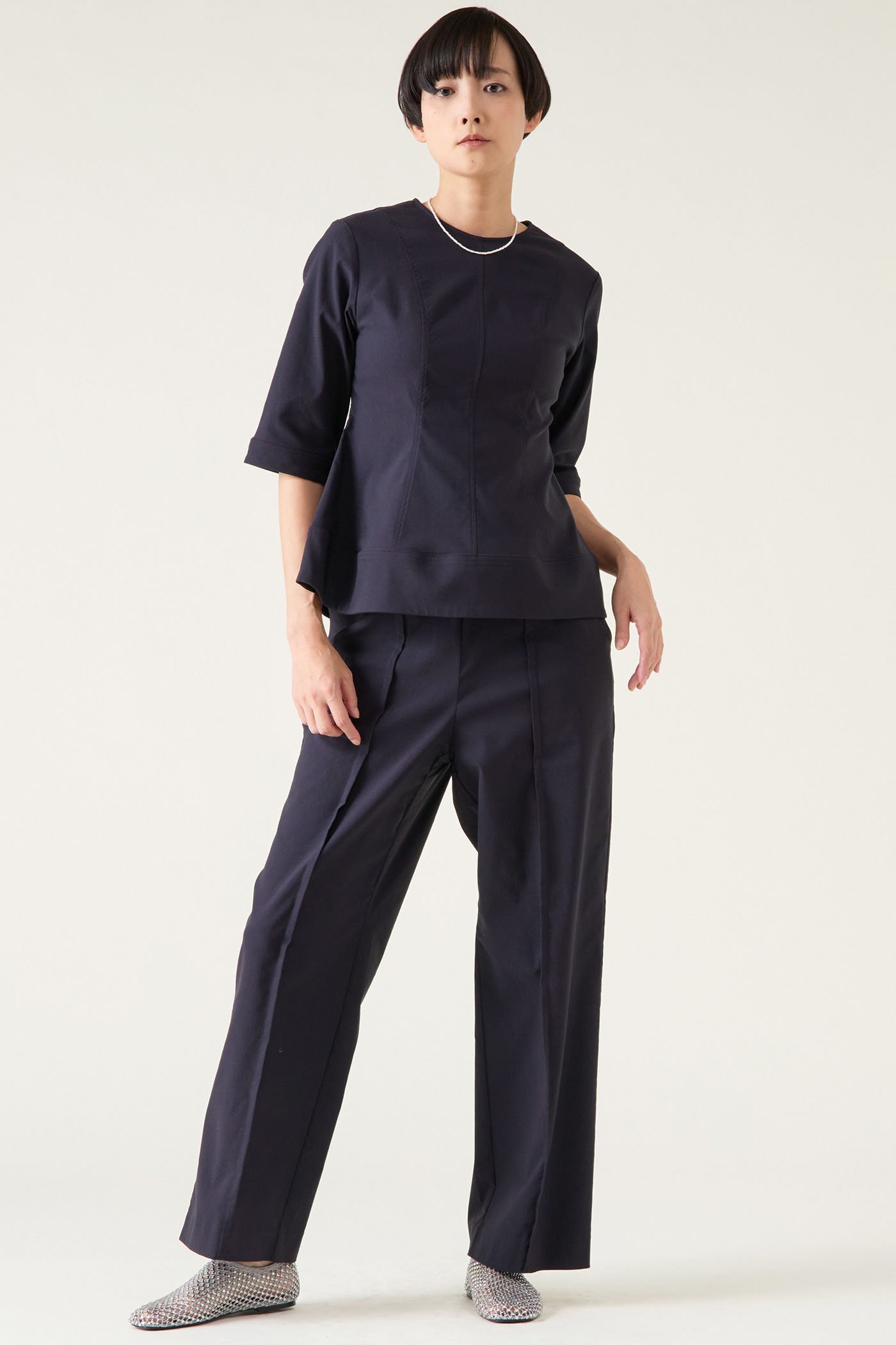 【マルティニーク/martinique】のハイストレッチブラウス(セットアップ可) 人気、トレンドファッション・服の通販 founy(ファニー) 　ファッション　Fashion　レディースファッション　Fashion for Women　トップス・カットソー　Cut & Sew Tops　シャツ・ブラウス・オフィスカジュアル　Elegant Blouses & Button-Ups　おすすめ　Recommended / Our Picks　ショート　Short, Short Length　ストレッチ　Stretch, Stretchy Fabric　スリーブ　Sleeve, Long Sleeve / Short Sleeve　セットアップ　Set-Up, Coordinated Outfit　バランス　Balance, Style Balance　フィット　Fit, Slim Fit　フェミニン　Feminine, Girly　フレア　Flare, Flared　半袖　Short Sleeve, Half Sleeve　other-7|ID: prp329100004358357 ipo3291000000035041633