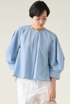 【マルティニーク/martinique】のストレッチタイプライターブラウス ブルーストライプ|ID: prp329100004358358 ipo3291000000035609002