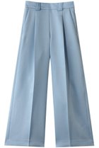 【ランバン オン ブルー/LANVIN en Bleu】のシルキーダブルクロスストレートワイドパンツ ブルー|ID: prp329100004358361 ipo3291000000032912841