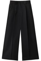 【ランバン オン ブルー/LANVIN en Bleu】のシルキーダブルクロスストレートワイドパンツ 人気、トレンドファッション・服の通販 founy(ファニー) ファッション Fashion レディースファッション Fashion for Women パンツ Pants & Trousers なめらか Smooth, Silky Texture シルキー Silky, Smooth Texture ストレート Straight, Straight Cut ワイド Wide, Wide Fit エレガント 上品 Elegant |ID:prp329100004358361