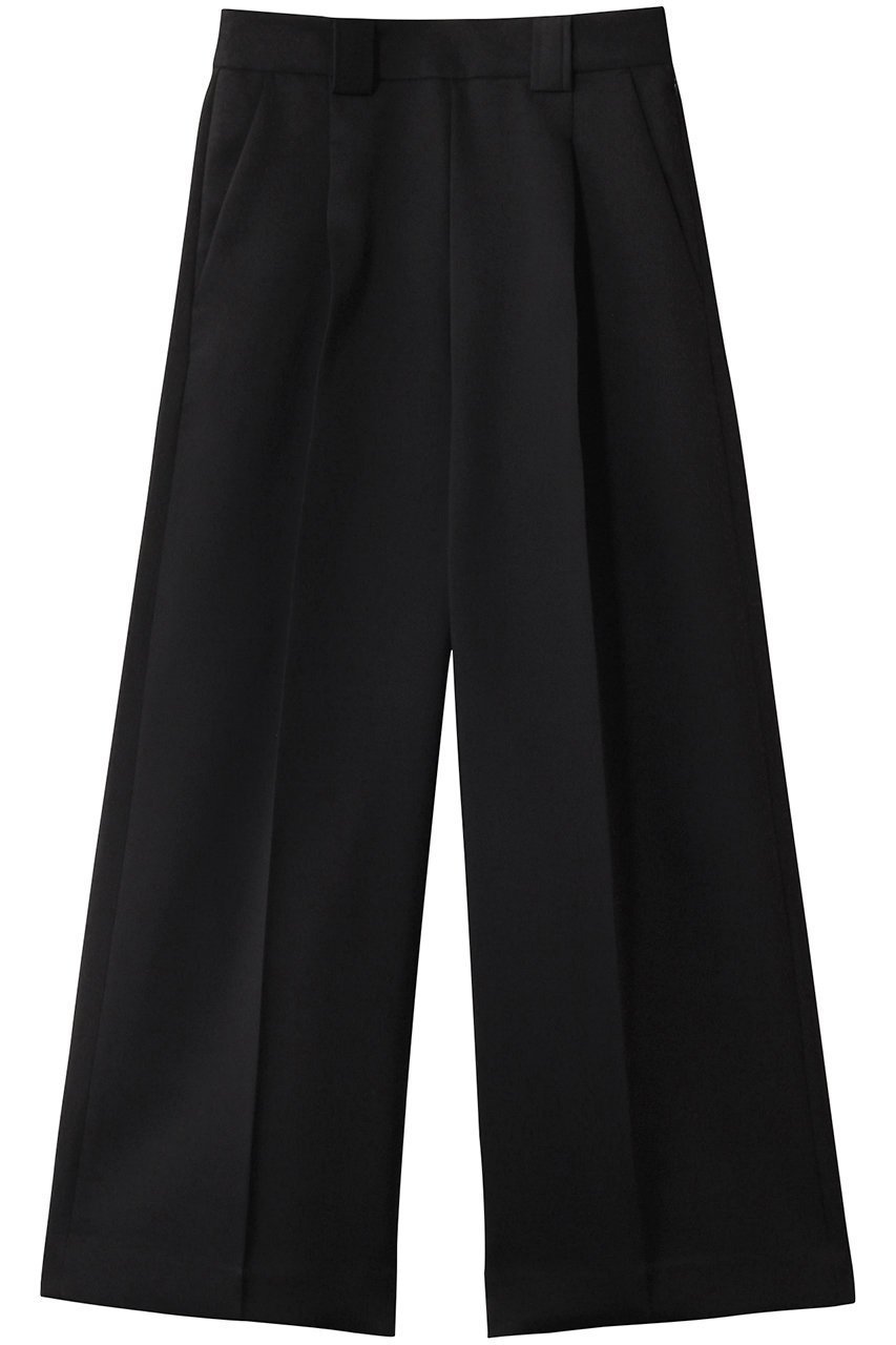 【ランバン オン ブルー/LANVIN en Bleu】のシルキーダブルクロスストレートワイドパンツ 人気、トレンドファッション・服の通販 founy(ファニー) 　ファッション　Fashion　レディースファッション　Fashion for Women　パンツ　Pants & Trousers　なめらか　Smooth, Silky Texture　シルキー　Silky, Smooth Texture　ストレート　Straight, Straight Cut　ワイド　Wide, Wide Fit　エレガント 上品　Elegant　 other-1|ID: prp329100004358361 ipo3291000000034825885