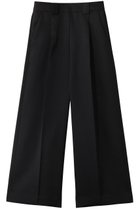 【ランバン オン ブルー/LANVIN en Bleu】のシルキーダブルクロスストレートワイドパンツ ブラック|ID: prp329100004358361 ipo3291000000034825886