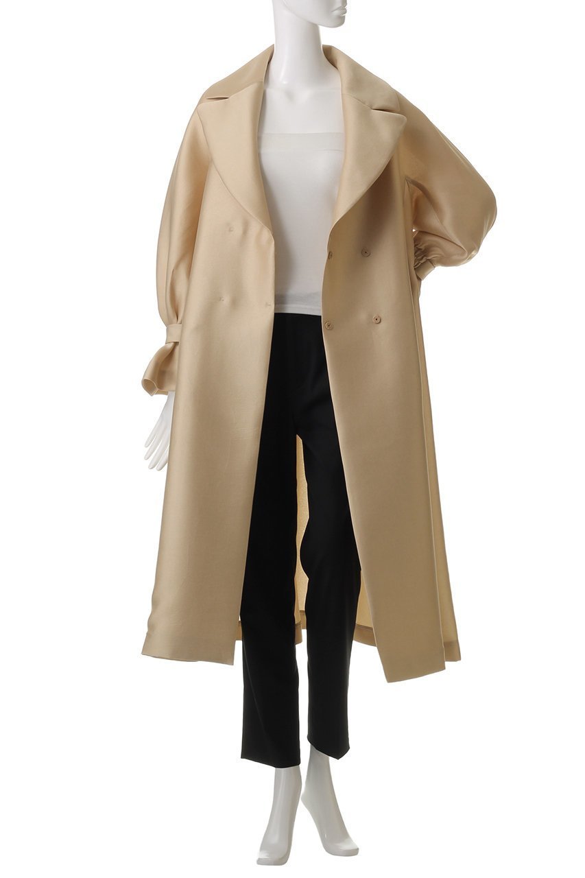 【アルアバイル/allureville】の【LOULOU WILLOUGHBY】シルキーダブルクロスドレスコート 人気、トレンドファッション・服の通販 founy(ファニー) 　ファッション　Fashion　レディースファッション　Fashion for Women　アウター　Coat / Outerwear Collection　コート・ロングコート・ピーコート　Long Coats, Peacoats & More　ワンピース　Dresses　フォーマル・パーティードレス・結婚式用ドレス　Elegant & Casual Dresses　エレガント 上品　Elegant　ドレス　Dress, One-Piece　ロング　Long, Long-Length　再入荷　Restock / Back in Stock　other-7|ID: prp329100004358371 ipo3291000000032705581