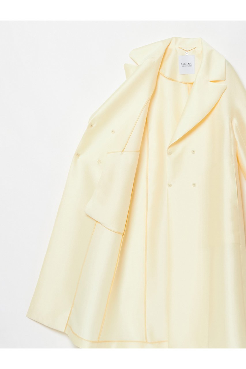 【アルアバイル/allureville】の【LOULOU WILLOUGHBY】シルキーダブルクロスドレスコート 人気、トレンドファッション・服の通販 founy(ファニー) ファッション Fashion レディースファッション Fashion for Women アウター Coat / Outerwear Collection コート・ロングコート・ピーコート Long Coats, Peacoats & More ワンピース Dresses フォーマル・パーティードレス・結婚式用ドレス Elegant & Casual Dresses エレガント 上品 Elegant ドレス Dress, One-Piece ロング Long, Long-Length 再入荷 Restock / Back in Stock other-6|ID: prp329100004358371 ipo3291000000035054325