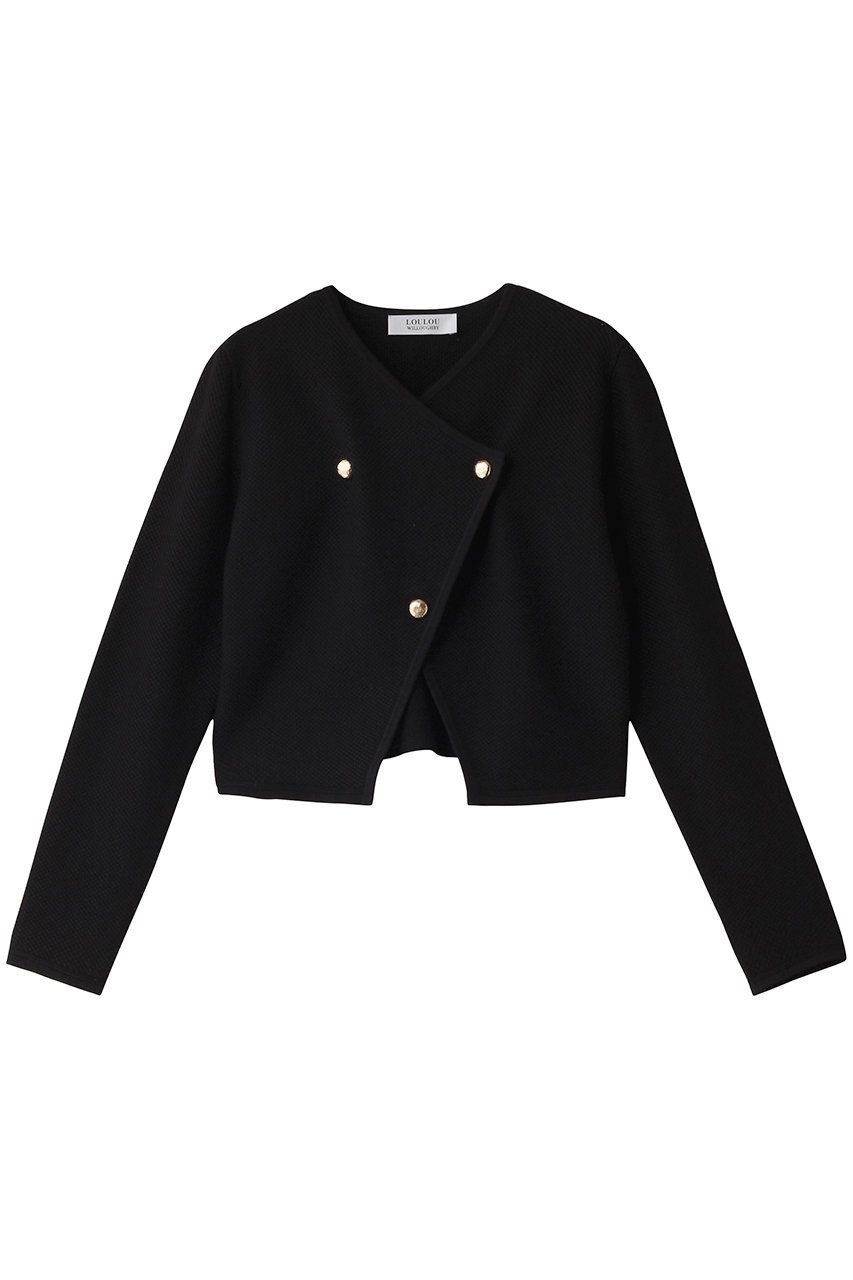 【アルアバイル/allureville】の【LOULOU WILLOUGHBY】ハーフW 2WAY ジャケット インテリア・キッズ・メンズ・レディースファッション・服の通販 founy(ファニー) 　ファッション　Fashion　レディースファッション　Fashion for Women　アウター　Coat / Outerwear Collection　レディースジャケット・軽アウター　Jackets　カーディガン　Cardigan, Knitwear　ジャケット　Jacket, Outerwear　ハーフ　Half, Half-Length　バスケット　Basket, Basket Bag　再入荷　Restock / Back in Stock　ブラック|ID: prp329100004358372 ipo3291000000032705586