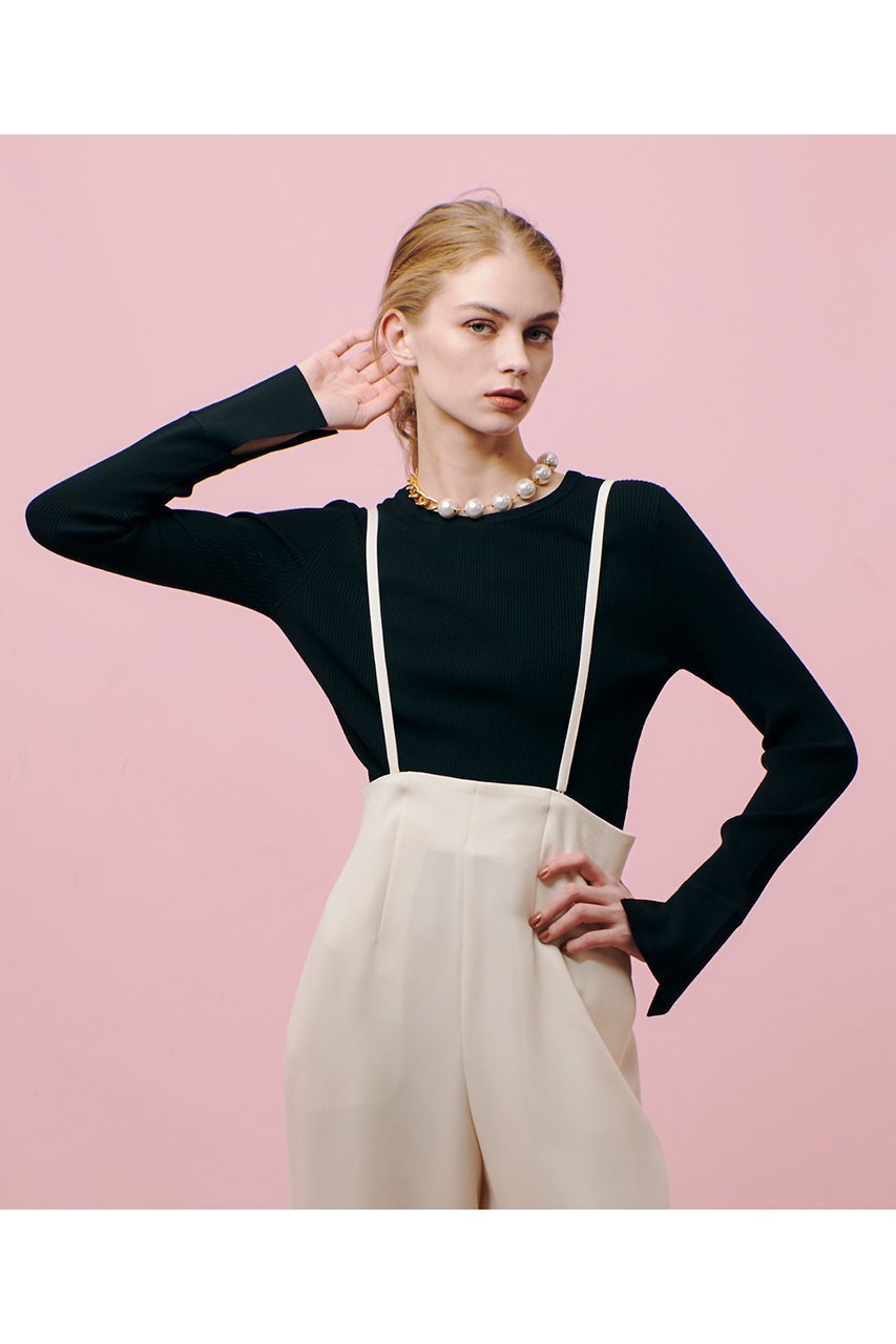 【アルアバイル/allureville】の【LOULOU WILLOUGHBY】2WAY RIB プルオーバー 人気、トレンドファッション・服の通販 founy(ファニー) 　ファッション　Fashion　レディースファッション　Fashion for Women　トップス・カットソー　Cut & Sew Tops　ニット　Knit Tops & Sweaters　カジュアルプルオーバー・ニットトップス　Pullovers & Knit Tops / Casual Pullovers　シンプル　Simple, Minimal　フィット　Fit, Slim Fit　再入荷　Restock / Back in Stock　other-8|ID: prp329100004358373 ipo3291000000032705615