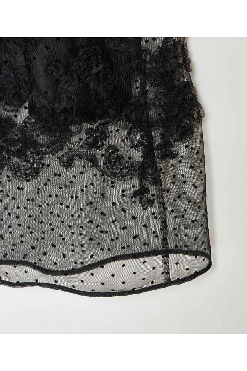 【アルアバイル/allureville】の【LOULOU WILLOUGHBY】ドットフラワー刺繍ノースリワンピース 人気、トレンドファッション・服の通販 founy(ファニー) 　ファッション　Fashion　レディースファッション　WOMEN　ワンピース　Dress　チュニック　Tunic　エレガント 上品　Elegant　ギャザー　Gather　グラデーション　Gradation　チュニック　Tunic　ドット　Dot　ドレス　Dress　フラワー　Flower　フレア　Flare　ロング　Long　無地　Plain Color　other-5|ID: prp329100004358377 ipo3291000000031343647
