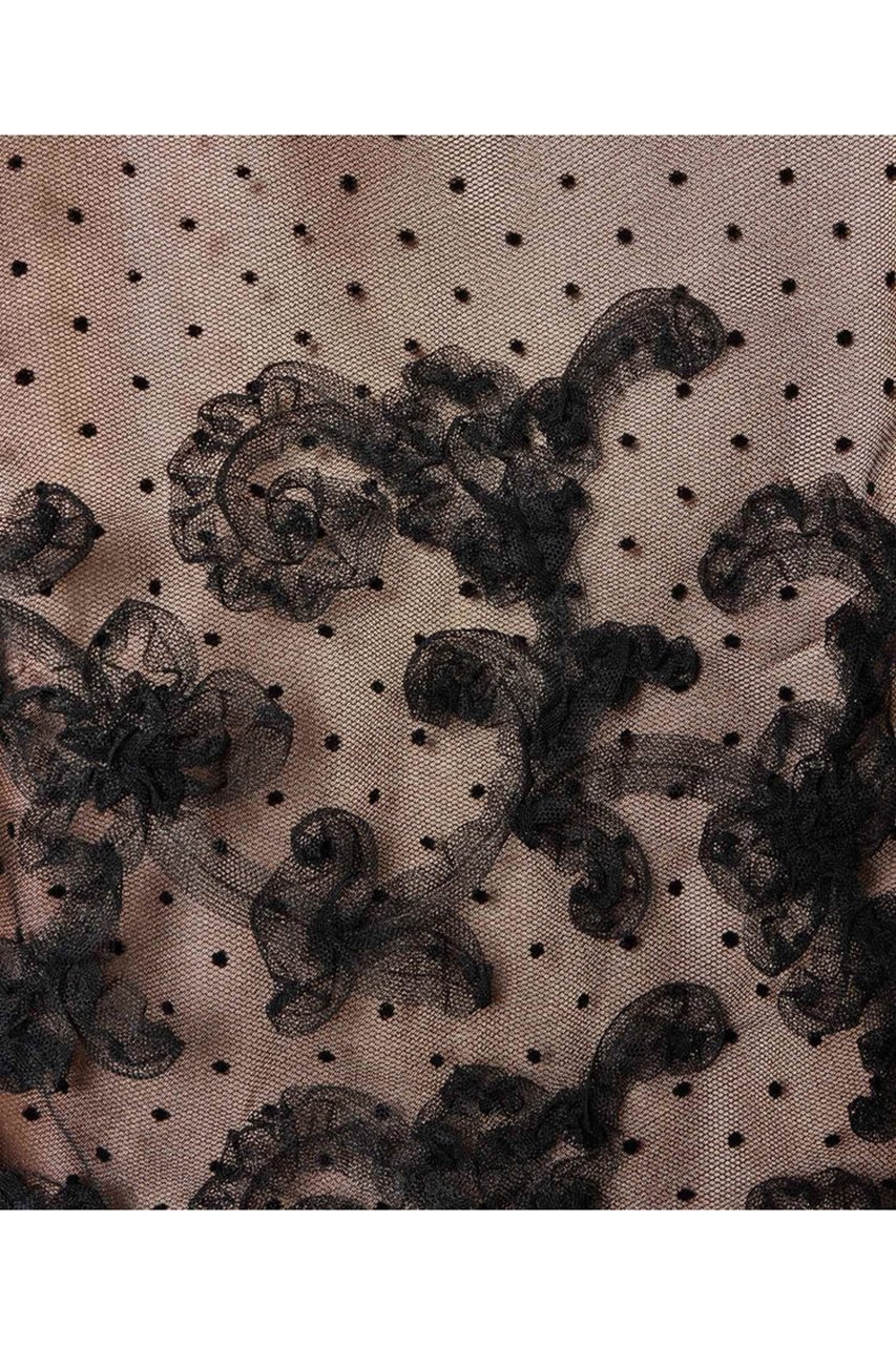【アルアバイル/allureville】の【LOULOU WILLOUGHBY】ドットフラワー刺繍ノースリワンピース 人気、トレンドファッション・服の通販 founy(ファニー) 　ファッション　Fashion　レディースファッション　Fashion for Women　ワンピース　Dresses　チュニック　Tunic Tops & Dresses　エレガント 上品　Elegant　ギャザー　Gathered, Ruffled　グラデーション　Gradient, Ombre　チュニック　Tunic, Long Top　ドット　Polka Dot, Dot Pattern　ドレス　Dress, One-Piece　フラワー　Flower, Floral　フレア　Flare, Flared　ロング　Long, Long-Length　再入荷　Restock / Back in Stock　無地　Plain, Solid Color　other-4|ID: prp329100004358377 ipo3291000000032705650