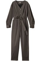 【クラネ/CLANE】のSTRIPE BIG BUTTON ALL IN ONE/オールインワン 人気、トレンドファッション・服の通販 founy(ファニー) ファッション Fashion レディースファッション WOMEN パンツ Pants 2025年 2025 2025春夏・S/S Ss,Spring/Summer,2025 カットソー Cut And Sew ストライプ Stripe フロント Front マニッシュ Mannish 夏 Summer 春 Spring S/S・春夏 Ss・Spring/Summer thumbnail BLACK|ID: prp329100004358379 ipo3291000000030462770